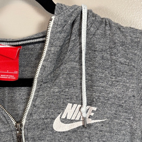 Nike Heather Gray Full-Zip Hoodie - Picture 3 of 6